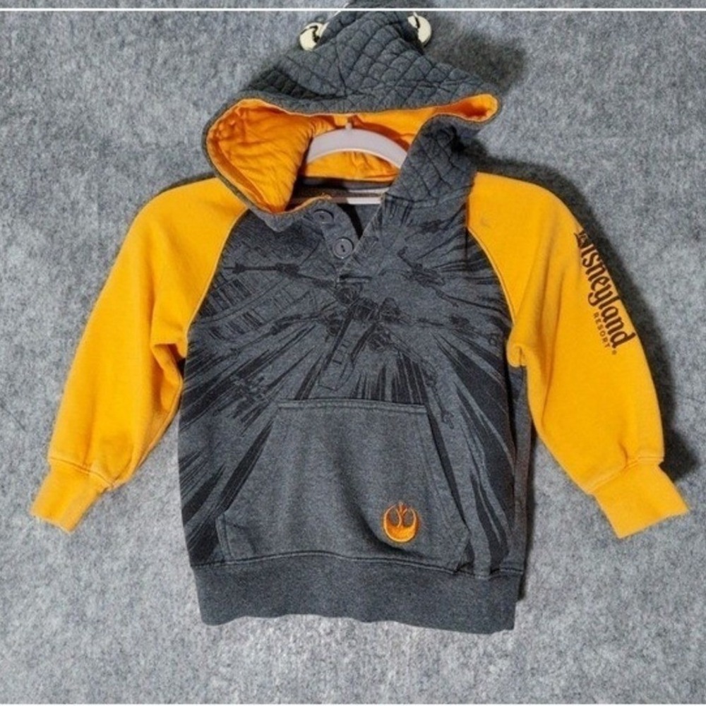 Disneyland Resort Kids Hoodie‎ XS Star Wars X Wing Force Sweatshirt Theme Park